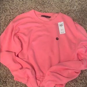 Abercrombie cropped sweat shirt